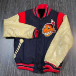 Vintage 80s MLB Cleveland Indians Varsity Jacket