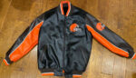 Vintage Black NFL Cleveland Browns Leather Jacket