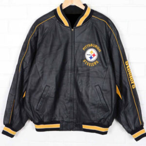 Vintage Football NFL Pittsburgh Steelers Leather Jacket