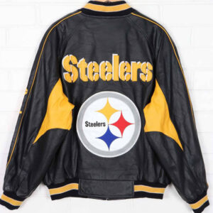 Vintage Football NFL Pittsburgh Steelers Leather Jacket