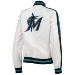 Vintage MLB Miami Marlins White Satin Jacket