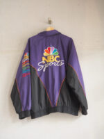Vintage NBC Sports Purple Windbreaker Jacket