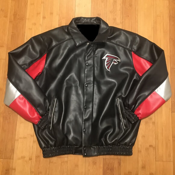 Vintage NFL Atlanta Falcons Leather Jacket - Maker of Jacket