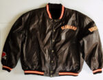 Vintage NFL Brown Cleveland Browns Leather Jacket