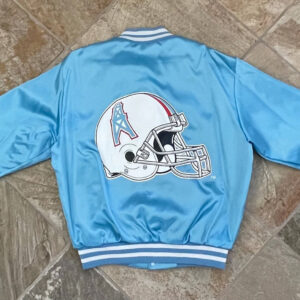 Vintage NFL Houston Oilers Football Satin Jacket