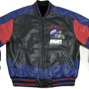 Vintage NFL New York Giants Football Leather Jacket