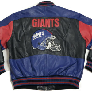 Vintage NFL New York Giants Football Leather Jacket