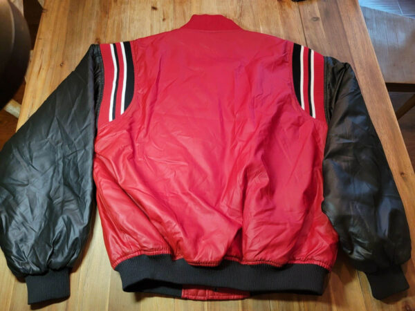 Vintage Red MLB Cincinnati Reds Leather Jacket