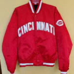 Vintage Red MLB Cincinnati Reds Satin Jacket