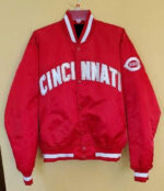 Vintage Red MLB Cincinnati Reds Satin Jacket