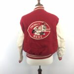 Vintage Red MLB Cincinnati Reds Varsity Jacket