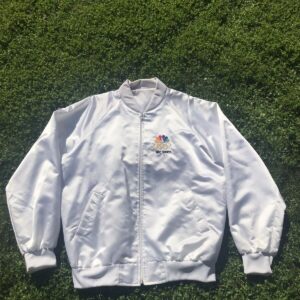 Vintage Seoul Olympics NBC Sports Bomber Satin Jacket