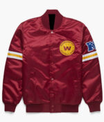 Washington Commanders Red NFL Satin Jacket