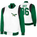 Zach Ertz NFL Philadelphia Eagles Satin Jacket