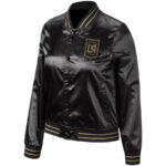 Black Los Angeles Football Club MLS Satin Jacket