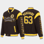 Boston Bruins 63 Marchand Stanley Cup Jacket