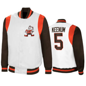 Case Keenum NFL Cleveland Browns Satin Jacket