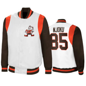 David Njoku NFL Cleveland Browns Satin Jacket