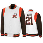 Denzel Ward NFL Cleveland Browns Satin Jacket