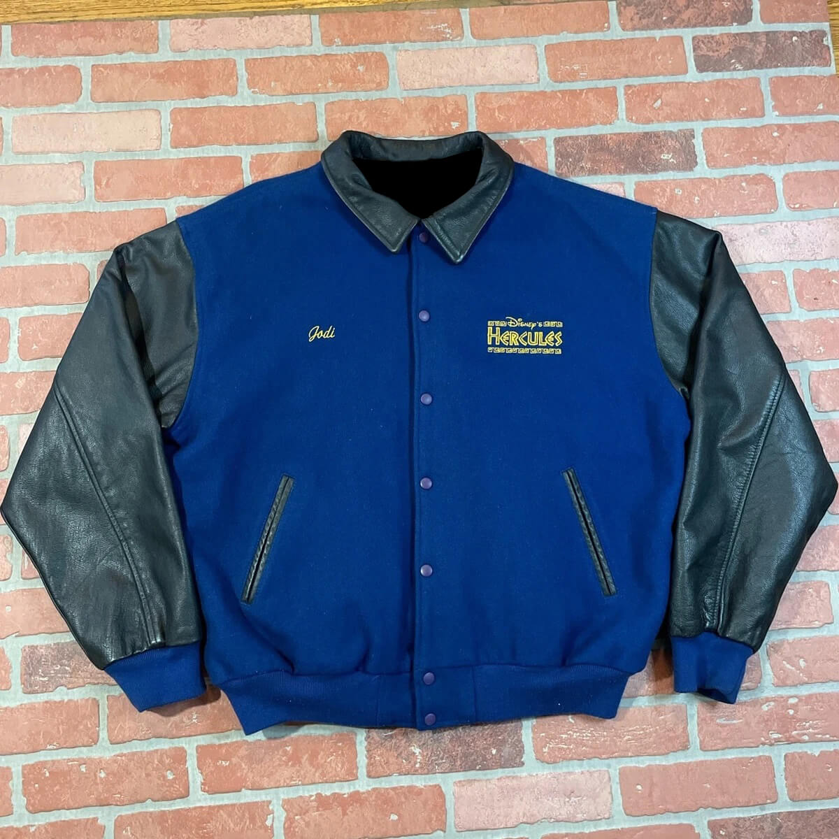 Hercules Disney 1997 Blue Varsity Jacket (1) Hercules Disney 1997 Blue Varsity Jacket