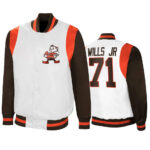 Jedrick Wills Jr NFL Cleveland Browns Satin Jacket