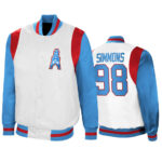 Jeffery Simmons NFL Houston Oilers Satin Jacket