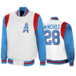 Jeremy McNichols NFL Houston Oilers Satin Jacket