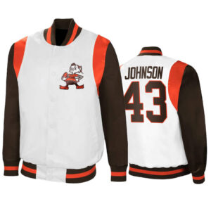 John Johnson NFL Cleveland Browns Satin Jacket