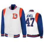 Josey Jewell Denver Broncos White Royal Satin Jacket