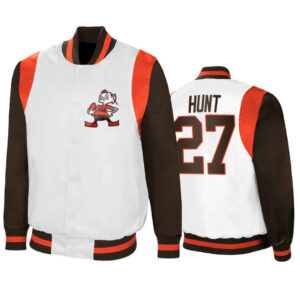 Kareem Hunt NFL Cleveland Browns Satin Jacket