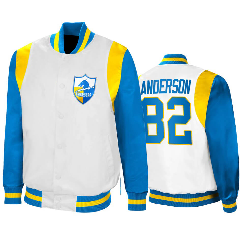 Los Angeles Chargers Stephen Anderson Satin Jacket Los Angeles Chargers Stephen Anderson Satin Jacket
