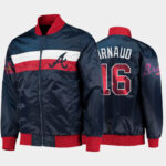 MLB Atlanta Braves Travis D'Arnaud Satin Jacket