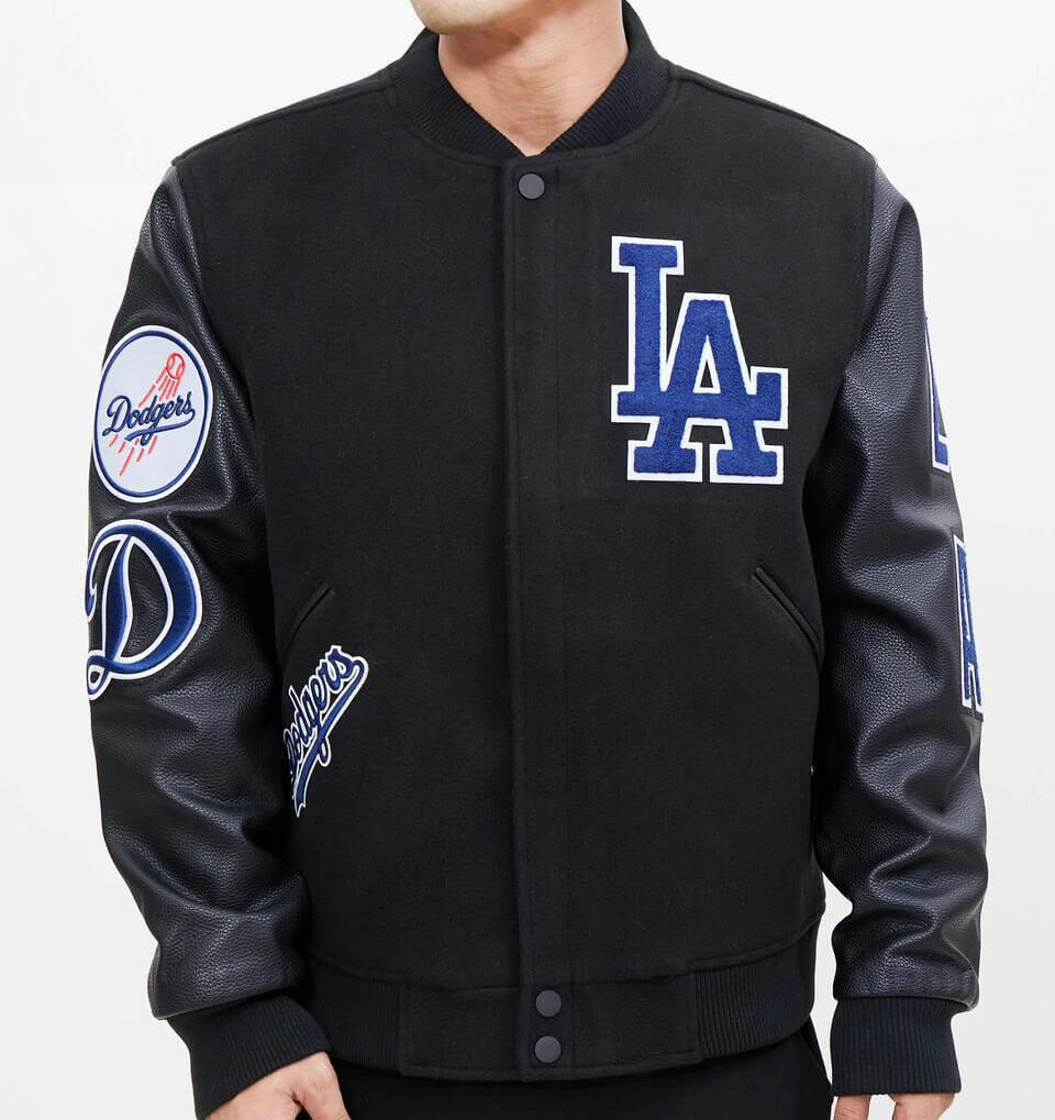 Maker of Jacket MLB Los Angeles Dodgers Black Varsity