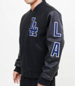 MLB Black Los Angeles Dodgers Varsity Jacket