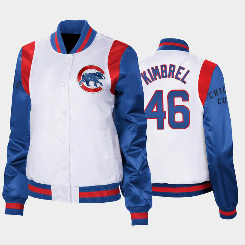 MLB Chicago Cubs Craig Kimbrel Satin Jacket MLB Chicago Cubs Craig Kimbrel Satin Jacket
