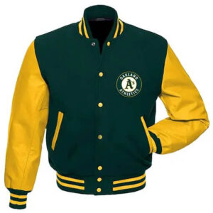 MLB Oakland Athletics Letterman Varsity Jacket