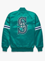 MLB Team Miami Marlins Green Satin Jacket