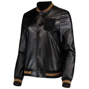 MLS Los Angeles Football Club Black Leather Jacket