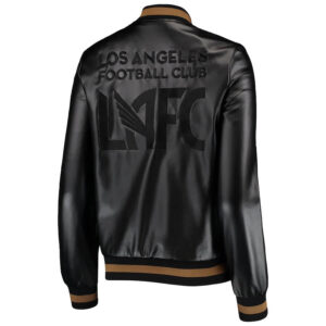 MLS Los Angeles Football Club Black Leather Jacket