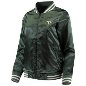 MLS Team Portland Timbers Green Satin Jacket