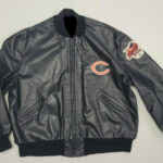 NFL Chicago Bears Black Leather Jacket