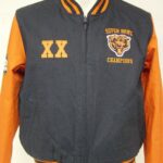 NFL Chicago Bears Navy And Orange Bomber Jacket