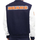 NFL Chicago Bears Navy And White Varsity Jacket