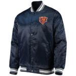 NFL Chicago Bears Navy Blue Satin Jacket