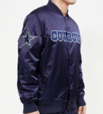 NFL Team Blue Dallas Cowboys Satin Jacket