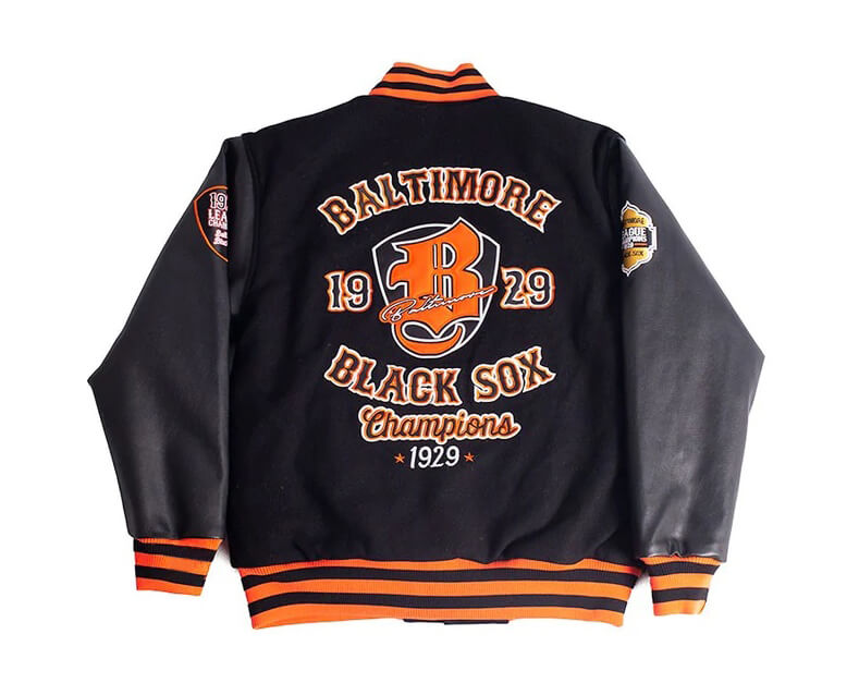 NLBM Team Baltimore Black Sox Baseball Varsity Jacket - Maker of Jacket