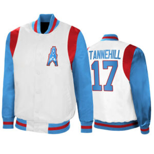 Ryan Tannehill NFL Houston Oilers Satin Jacket