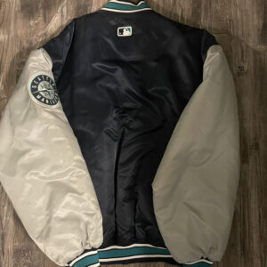Seattle Mariners Black Diamond Collection Satin Jacket