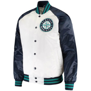 Seattle Mariners Clean Up Hitter Full Snap Satin Jacket