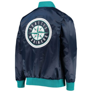 Seattle Mariners Navy The Ambassador Satin Jacket
